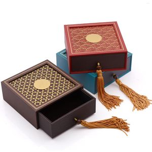 Geschenkverpakking High-end Retro Sieradendoos Voor Geschenken Oude Gouden Erfenis Lade Jade Artikel Speelarmband Organisatoren Tas