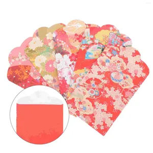 Emballage cadeau Style japonais Enveloppe rouge Pochettes d'argent Cadeaux de fête de mariage Sacs Papier Enveloppes créatives Spring Festival Packet Moon