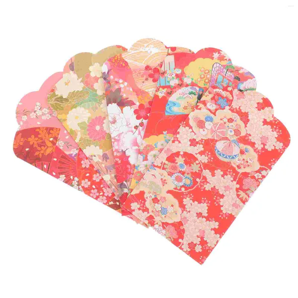 Emballage cadeau Style japonais enveloppe rouge pochettes d'argent année approvisionnement enveloppes créatives paquet