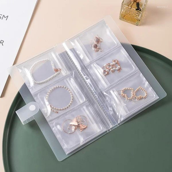 Cadeau Wrap Boîte de rangement de bijoux Boucles d'oreilles Boucles d'oreilles Anti-oxydation Bracelet Transparent et anti-poussière Buggy Sac Collier Ornement scellé