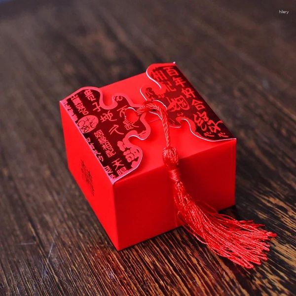 Enveloppe cadeau en papier sucre joyeux