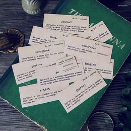 Papel de regalo KLJUYP 11 Uds. Papel de definición de diccionario Retro para álbum de recortes planificador feliz/fabricación de tarjetas/proyecto de diario