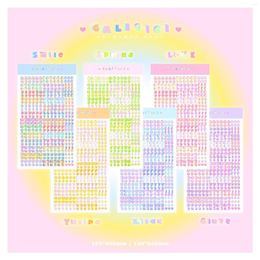 Papel de regalo coreano Ins colorido tridimensional letra pegatina DIY álbum de recortes Material decorativo Guka