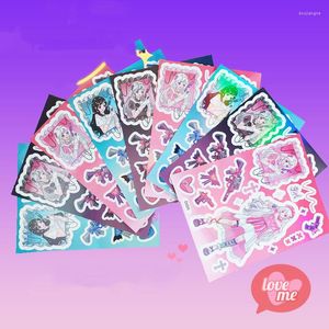 Geschenkwikkel Korean Ins Cool Flash Girl Theme Goo Card Sticker Diy Scrapbook Telefoon Kaste Dagboek Star Chaser Decoratie