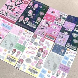 Geschenkwikkel Korean Ins Cute Cartoon Girl Style Goo Card Sticker Diy Scrapbook Telefonische Case Diary Star Chaser Decoratie