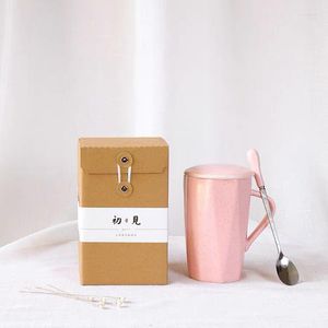 Emballage cadeau boîte en papier kraft avec corde fournitures de fête à la main savon confiture miel tasse bonbons emballage paquet thé bricolage petite entreprise carton