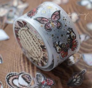 Emballage cadeau belle danse papillon ruban pour animaux de compagnie pour la fabrication de cartes bricolage Scrapbooking autocollant décoratif cadeau