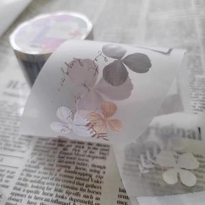 Geschenkwikkeling Mooie bloem frame4 Washi Pet Tape Maskeringskaart Making DIY Scrapbooking Plan Sticker