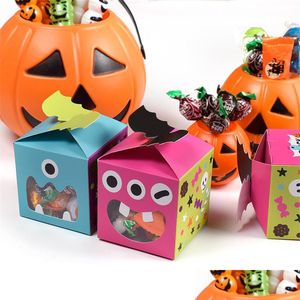 Cadeau Wrap Belle Halloween Cookie Candy Pain Sacs d'emballage Mticolor Pouch Box CT0290 Drop Livraison Maison Jardin Fête Fête Suppl Dhi2R