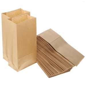 Geschenkwikkel Lunch Bag Bakkerij Zakken Broodpapier Uithalen Bruine toast Sandwich Pakzak Kraft Boxes