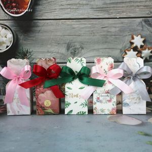 Emballage cadeau Marbre Festival Faveur Et Sacs Doux Bonbons Sucre Boîte De Mariage Baby Shower Anniversaire Invités Événement Fête Fournitures