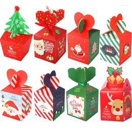 Enveloppe-cadeau joyeux Noël Boîtes en papier régime pour cookie de bonbons cookie pomme Box NAVIDAD Année de décoration Kerst Noel