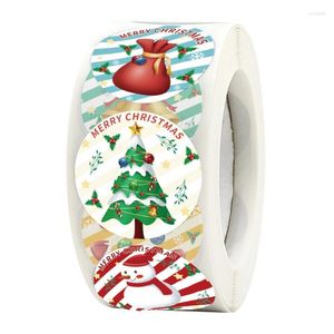 Geschenkwikkel Merry Christmas Stickers Small Business For Express Blessing Geef terug bedankt bedrijf Kantoorjaar Sympathie