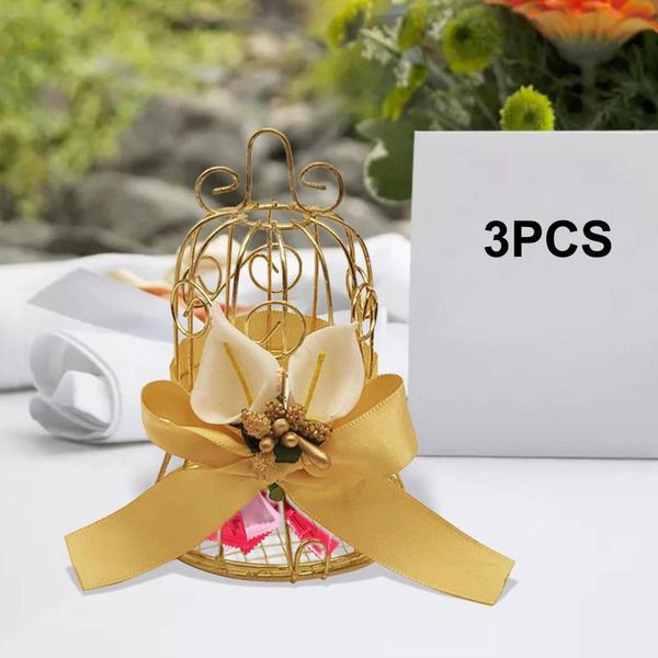 Envoltura de regalo Mini caja de dulces Jaula de pájaros Cajas pequeñas Chocolate para boda Fiesta de cumpleaños Parte Baby ShowerGift