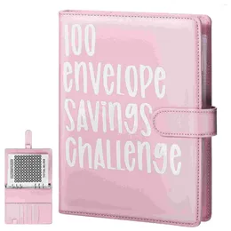 Geschenkverpakking Geldbesparende Ledger Book Budget Binder met Cash Envelops Savings Loose Leaf Challenge Planner