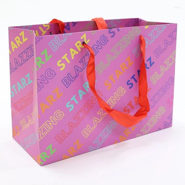 Impresión de bolsas de papel de compras personalizadas por las posiciones de regalos.