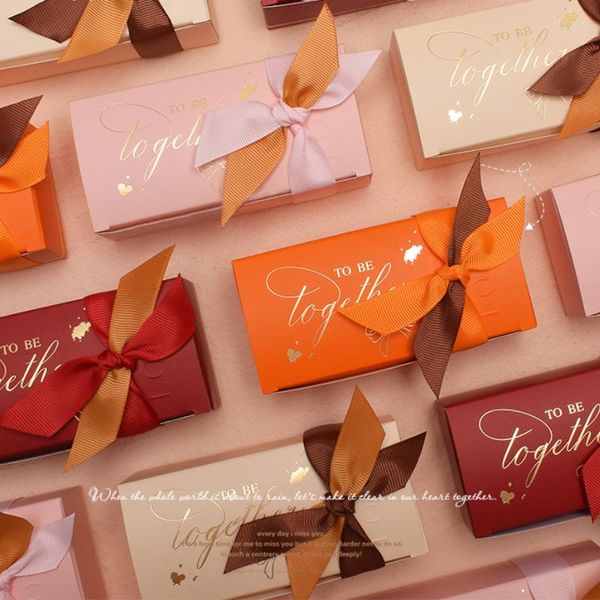 Emballage cadeau boîtes d'emballage faveurs de mariage papier carton boîte à bonbons Souvenirs de noël emballage de sucre