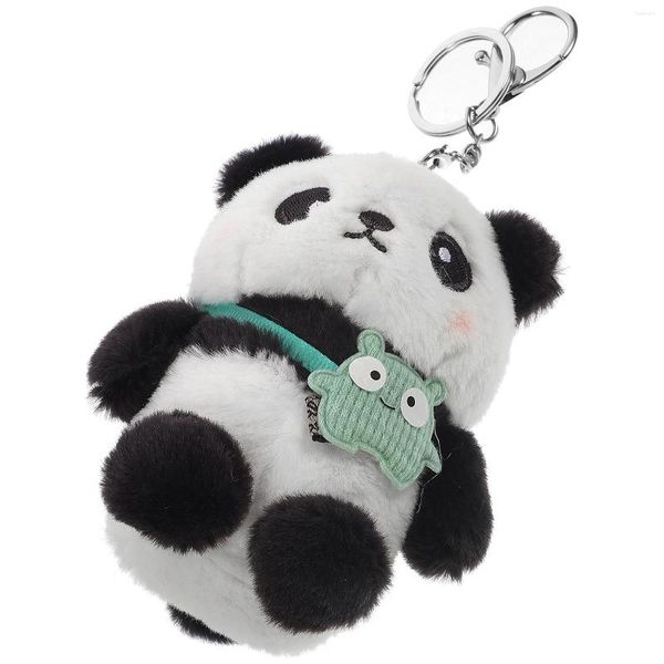 Cadeau Wrap Panda Porte-clés Mignon Porte-clés Pour Sacs À Dos En Peluche Animal Porte-clés Pendentif Sac Suspendu Ornement De Dessin Animé