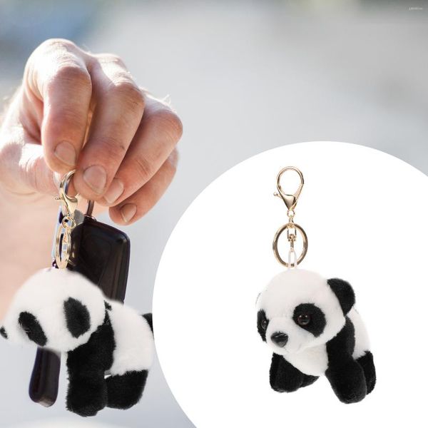 Emballage cadeau en forme de panda porte-clés en peluche pendentif suspendu enfants