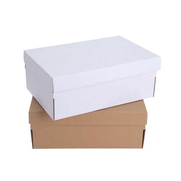 Emballage cadeau boîtes en papier livraison emballage en carton ondulé Carton blanc affaires mailing chaussures pour 5 pièces 221202