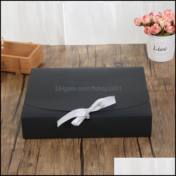 Papel de regalo Caja de regalo Joyería de moda Lápiz labial Cajas de color sólido Embalaje de maquillaje Recuerdo Arco Cinta Organizador 2 5Mz F Ffshop2001 Dh7Je