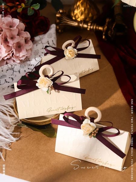 Enveloppe-cadeau en papier sacs d'emballage pour le mariage Premium Box Engagement Candy Party Favors Brides Dmire Baby Shower Supplies