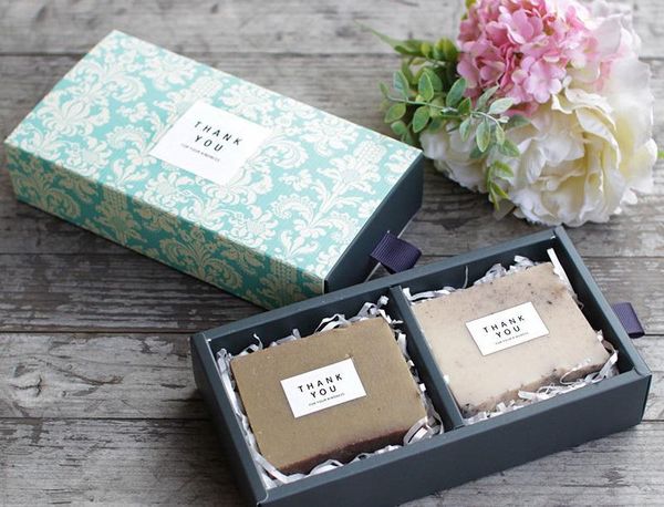 Emballage cadeau boîtes à tiroirs en carton bricolage boîte d'emballage pour savon fait main thé/bonbons/gâteau/Biscuit/chocolat