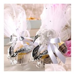 Geschenkwikkeling Party Candy Boxes Elegant Jubileum Vieringen Sweet Chocolate ERs Box Decoratie Gold Sier Drop Deliv DHS8999