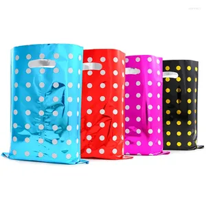 Gift Wrap Party Polka Dot Bags de film en aluminium Bag du mariage d'anniversaire pour enfants Sac de vacances 16,5 25cm 10pcs / lot