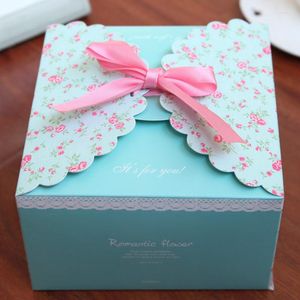 Emballage cadeau fournitures de fête boîtes à nœuds de mode boîte de bonbons de gâteau d'anniversaire de mariage doux