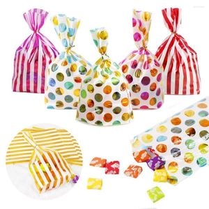 Geschenkwikkel Patimaat Kraft Papieren Zakken Candy Tas Wedding Cookie Plastic doos Verjaardagsfeestje Gunsten Verpakking