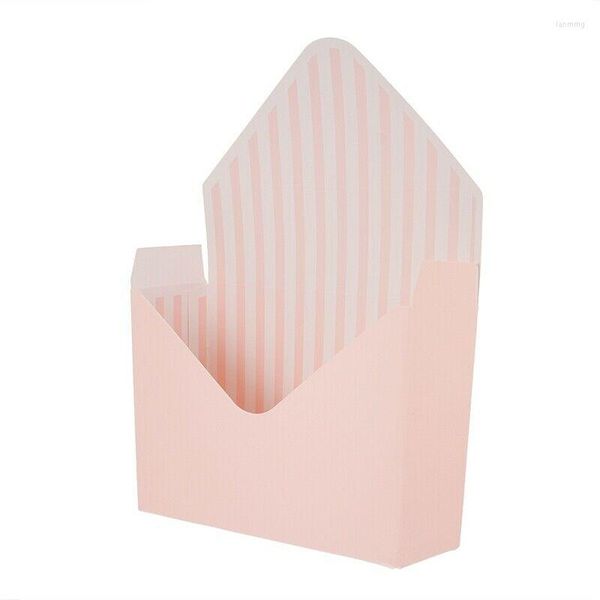 Emballage cadeau PCS Enveloppe Fold Boîte à fleurs Papier Emballage Floral Party Boîtes de mariage-PinkGift