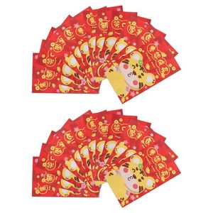 Geschenkwikkeling PCS ROOD ENVOLIGINGEN CHINESE JAAR PACKET Tiger Money PacketGift