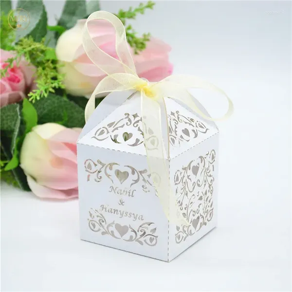 Enveloppe cadeau enveloppe personnalisée Laser Coup Louine Vine Blanc Engagement de mariage Sweets Sweets