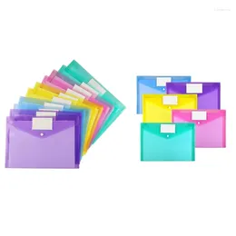 Emballage cadeau - Enveloppes en plastique A4 format lettre en plastique avec fermeture à pression dossiers d'enveloppe en poly