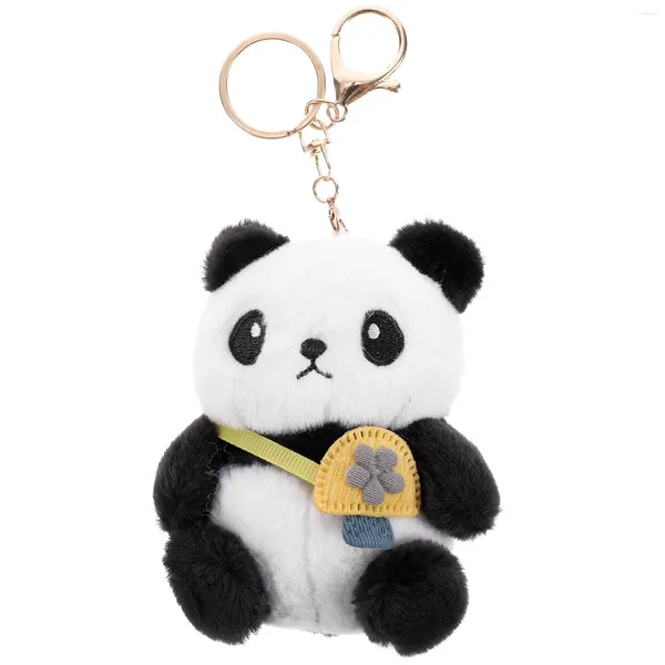 Envoltura de regalo Peluche Animal Llavero Dibujos animados Panda Colgante Bolso