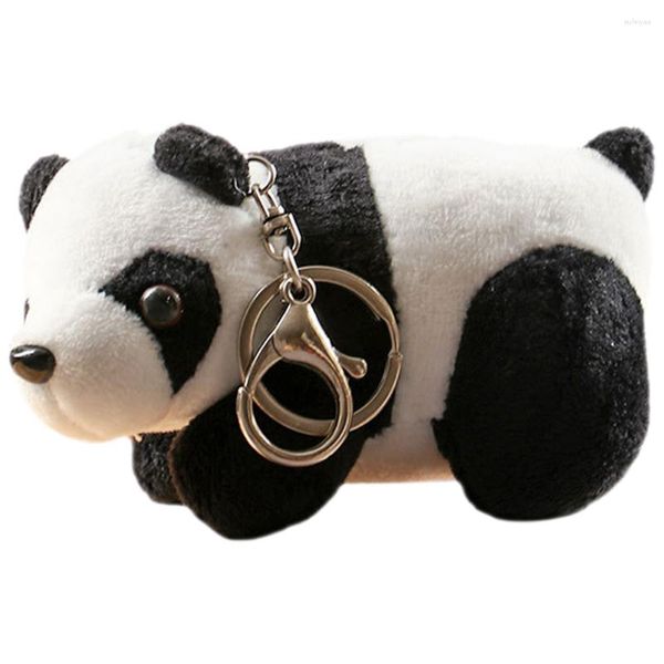 Emballage cadeau en peluche porte-clés sac à dos pendentif sac à main sac à main breloques adorable dessin animé panda