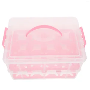 Emballage cadeau Portable Desserts Stockage Transport Container Box Multi Layer Cupcake Muffin Carrier Holder
