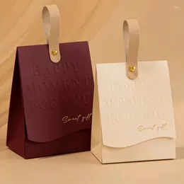 Enveloppe cadeau portable sac de style européen vintage Boîte d'emballage au chocolat de mariage