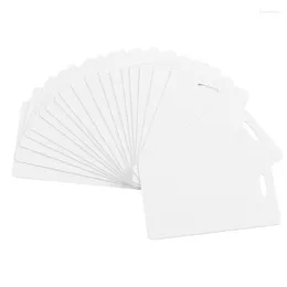 Emballage cadeau Cartes PVC vierges de qualité supérieure avec perforation sur le côté court - Plastique ID vertical CR80