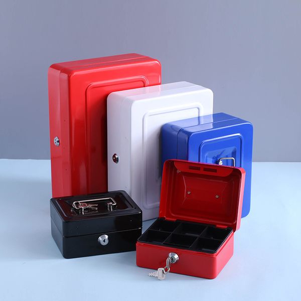 Emballage cadeau Protable Key Locker Safe Home Shop Steel Mini Tirelire Security Cash Box Storage Box Hidden Coin Money Jewellery 230621
