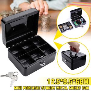 Emballage cadeau Protable Key Safe Box Key Locker Safe Home Shop Coffre-fort en acier Tirelire Sécurité Cash box Storage Hidden Coin Money Jewellery 230621