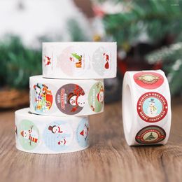 Geschenkwikkeling Qifu 500 stks Merry Christmas Halloween Stickers Zegellabel Sticker Diy Packaging briefpapier Wikkelbox Tags