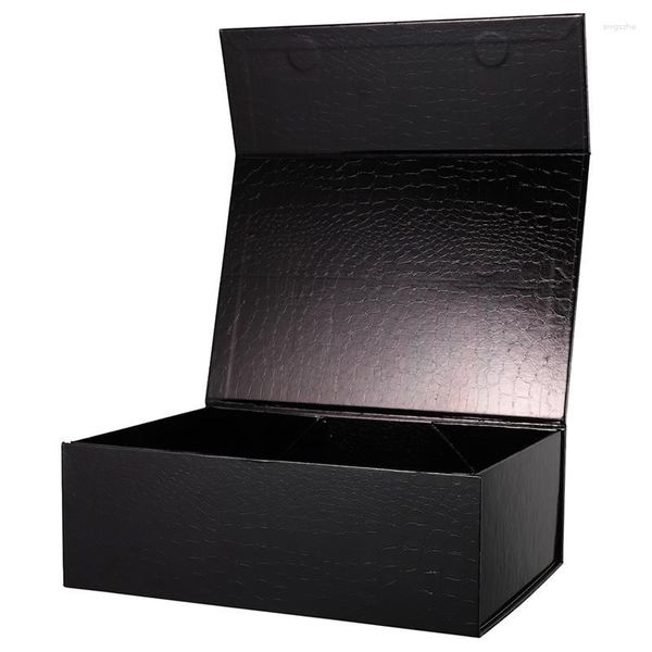 Caja magnética rectangular de papel de regalo Cajas de embalaje de fiesta de cumpleaños de propuesta de dama de honor de boda de cartón plegable