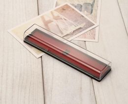 Geschenkomschakel rechthoekige transparante plastic pen -doos advertentie geschenken bedrijf wen6155