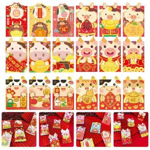 Geschenkwikkel Rood Chinees Geldjaar ENVELOPE PAKKET PAKKET Spring Bouches Geschenken Geschenken Pouch Cartoon Enveloppen Bao Hong Lucky Packets