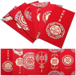 Cadeauverpakking Rode Envelop Geldzak Traditionele Chinese Bruiloftspakketten Accessoire Vlag Tennisracket Absorber