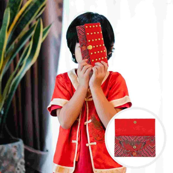 Emballage cadeau Enveloppe rouge Sacs à main Mariages Enveloppes de style chinois Paquet Année Stockage d'argent Fer Enfant R Paquets