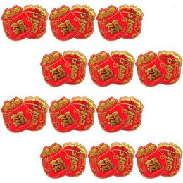 Emballage cadeau Enveloppes rouges Argent Année Chinois Enveloppe Festival Paquets Paquet Printemps Hongbao Chance Papier Poche Chanceux Le