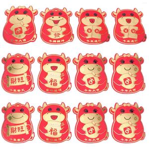 Papel de regalo Año rojo Sobre chino Paquetes de dinero Sobres de boda Bolsillo 2023 Lucky Theox